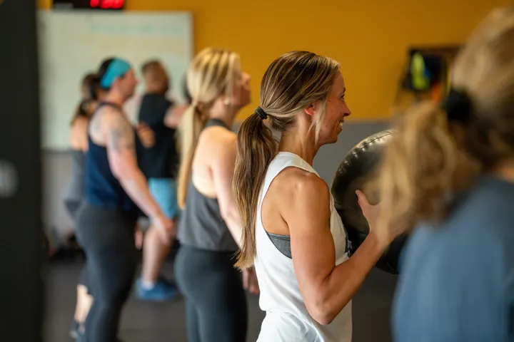 Adults training with a coach at TNT Fitness in Menasha, Wisconsin